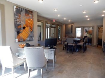 Leasing office lobby